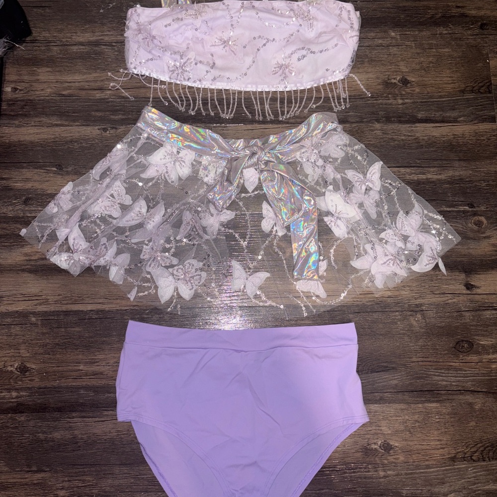 Lavender Lace Butterfly 3-Piece iHeartRaves Set